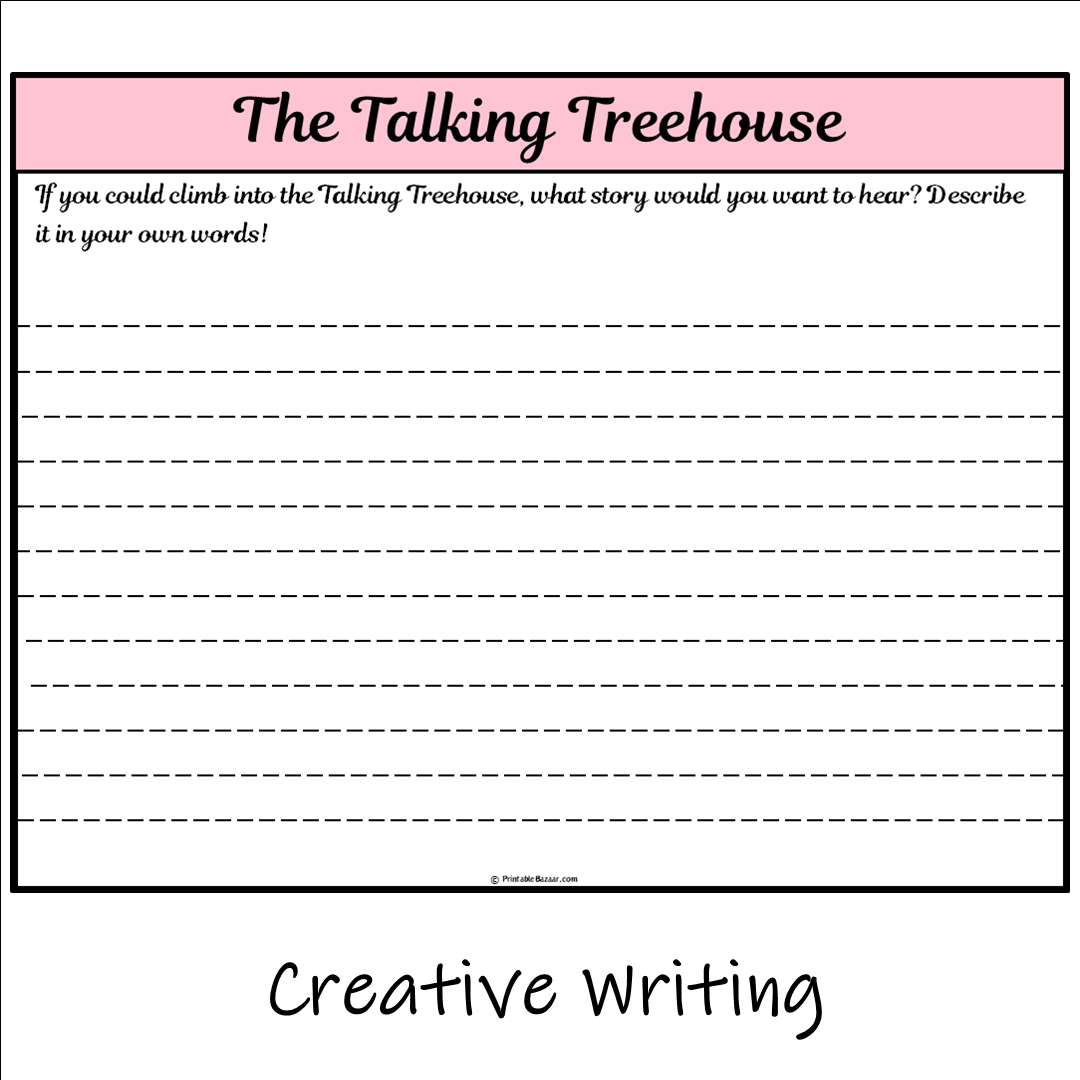 The Talking Treehouse | Main Idea and Supporting Details Reading Passage and Questions