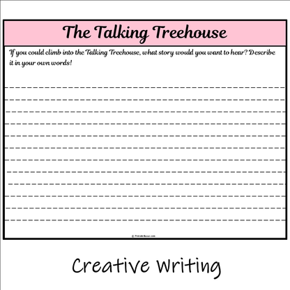 The Talking Treehouse | Main Idea and Supporting Details Reading Passage and Questions