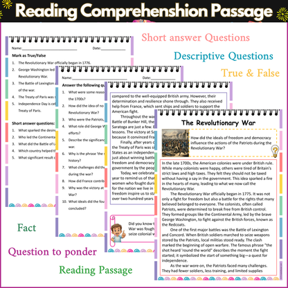 The Revolutionary War | Reading Comprehension Passage and Questions