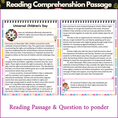 Universal Children's Day | Reading Comprehension Passage and Questions