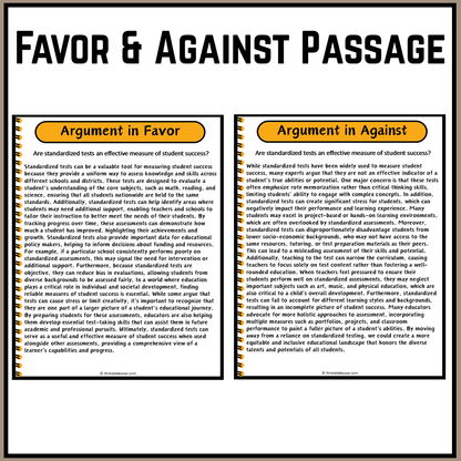 Are standardized tests an effective measure of student success? | Debate Case Study Worksheet