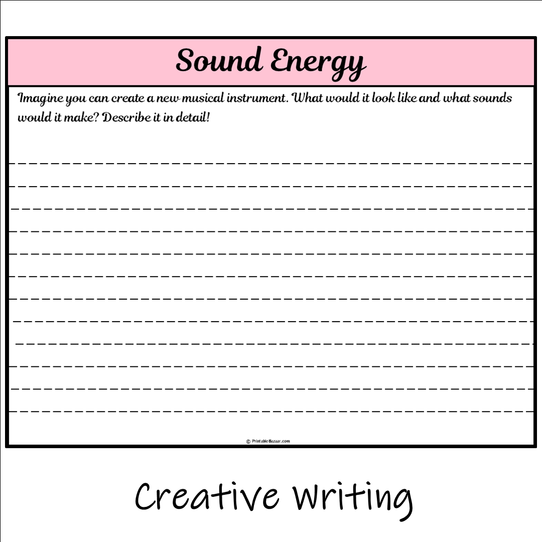 Sound Energy | Main Idea and Supporting Details Reading Passage and Questions