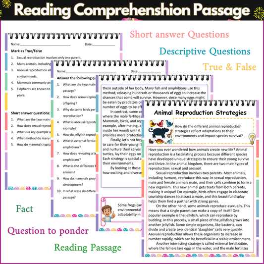 Animal Reproduction Strategies | Reading Comprehension Passage and Questions