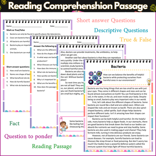Bacteria | Reading Comprehension Passage and Questions