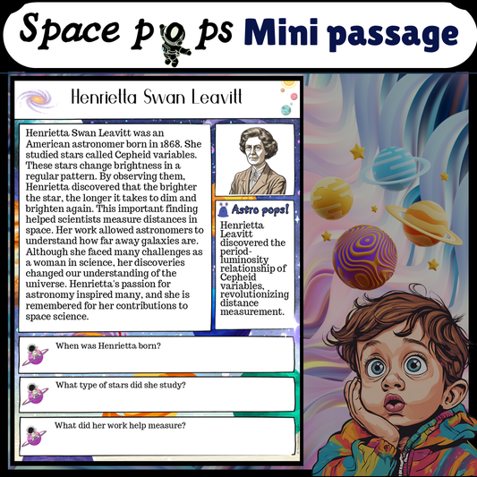 Henrietta Swan Leavitt | Space Pops Reading Passage and Questions