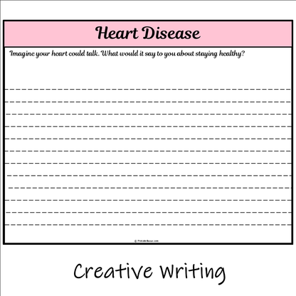 Heart Disease | Main Idea and Supporting Details Reading Passage and Questions