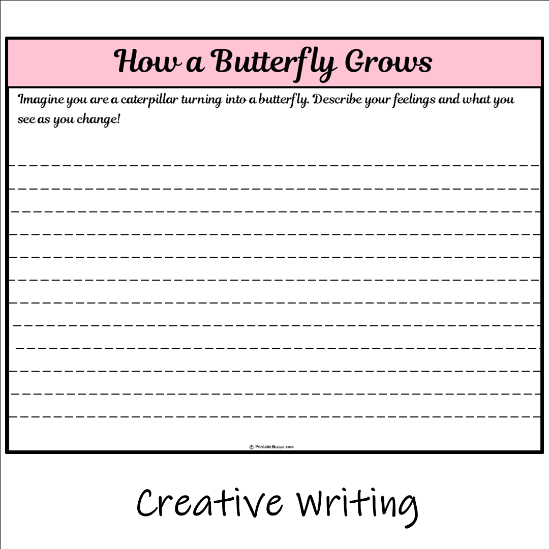 How a Butterfly Grows | Main Idea and Supporting Details Reading Passage and Questions