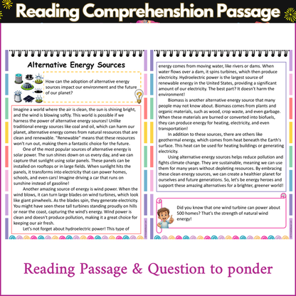 Alternative Energy Sources | Reading Comprehension Passage and Questions