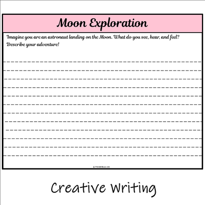 Moon Exploration | Main Idea and Supporting Details Reading Passage and Questions