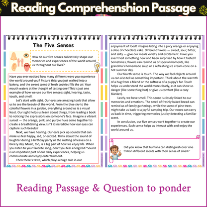 The Five Senses | Reading Comprehension Passage and Questions