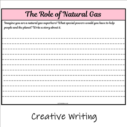 The Role of Natural Gas | Main Idea and Supporting Details Reading Passage and Questions