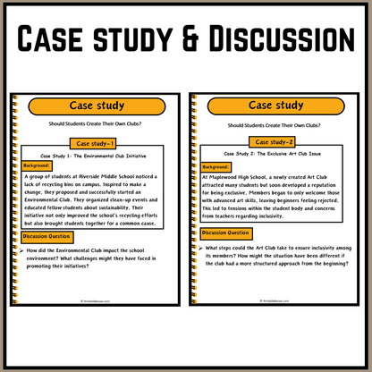 Should Students Create Their Own Clubs? | Debate Case Study Worksheet