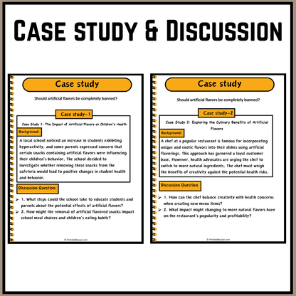 Should artificial flavors be completely banned? | Debate Case Study Worksheet