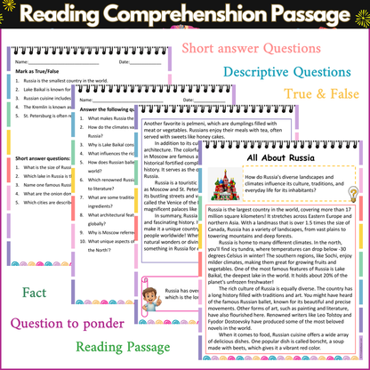 All About Russia | Reading Comprehension Passage and Questions