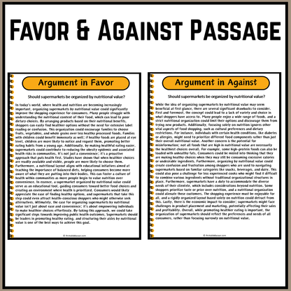 Should supermarkets be organized by nutritional value? | Debate Case Study Worksheet