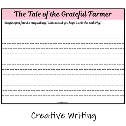 The Tale of the Grateful Farmer | Main Idea and Supporting Details Reading Passage and Questions