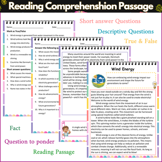 Wind Energy | Reading Comprehension Passage and Questions