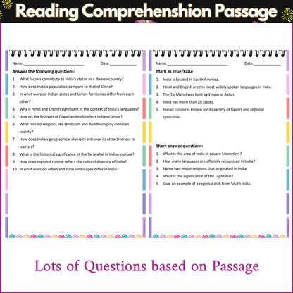 All About India | Reading Comprehension Passage and Questions
