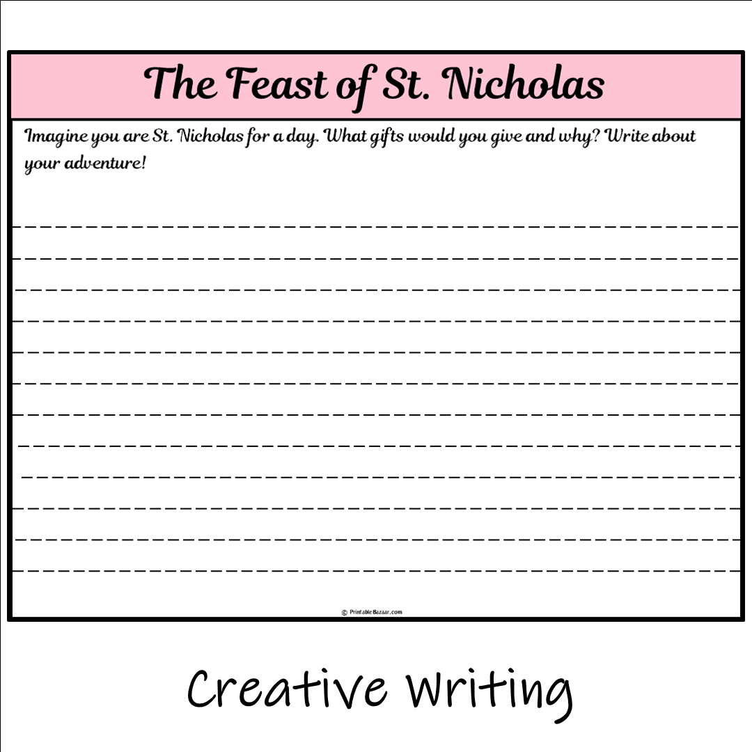 The Feast of St. Nicholas | Main Idea and Supporting Details Reading Passage and Questions