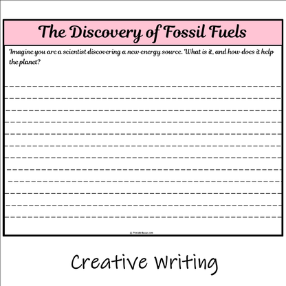 The Discovery of Fossil Fuels | Main Idea and Supporting Details Reading Passage and Questions