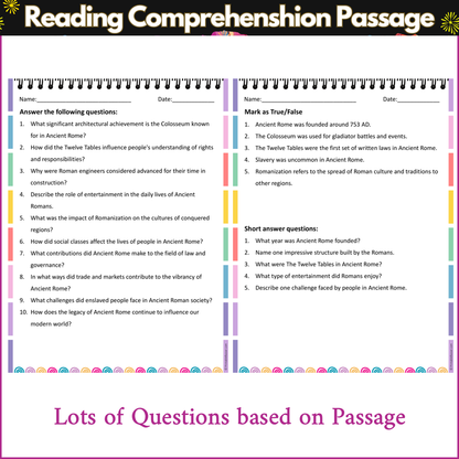 Ancient Rome | Reading Comprehension Passage and Questions