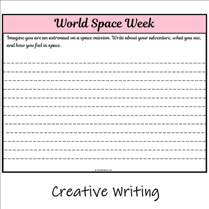 World Space Week | Main Idea and Supporting Details Reading Passage and Questions