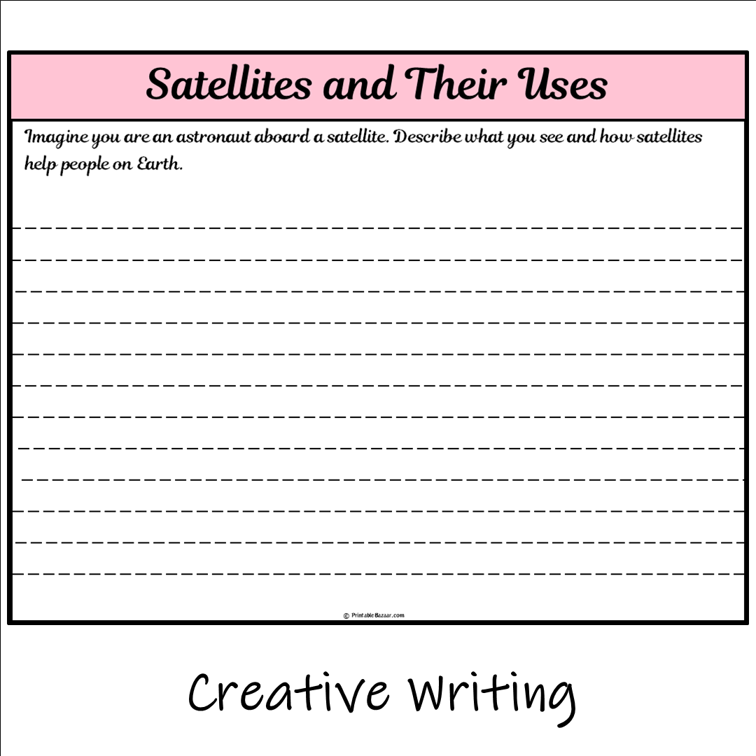 Satellites and Their Uses | Main Idea and Supporting Details Reading Passage and Questions