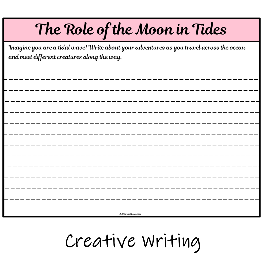 The Role of the Moon in Tides | Main Idea and Supporting Details Reading Passage and Questions