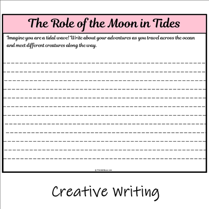 The Role of the Moon in Tides | Main Idea and Supporting Details Reading Passage and Questions