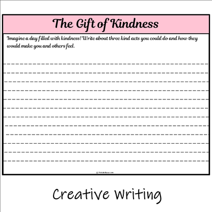 The Gift of Kindness | Main Idea and Supporting Details Reading Passage and Questions