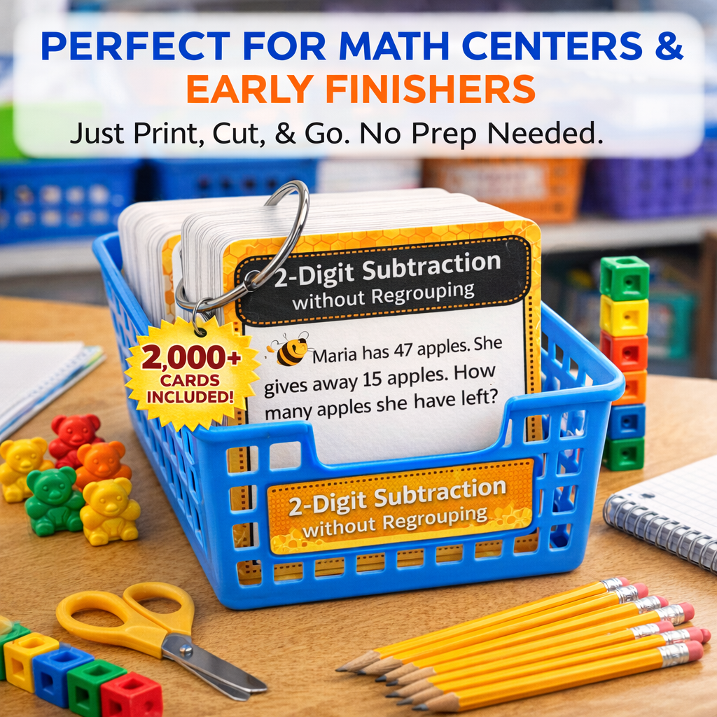 Math Mastery: The Complete Task Card Center (2000+)