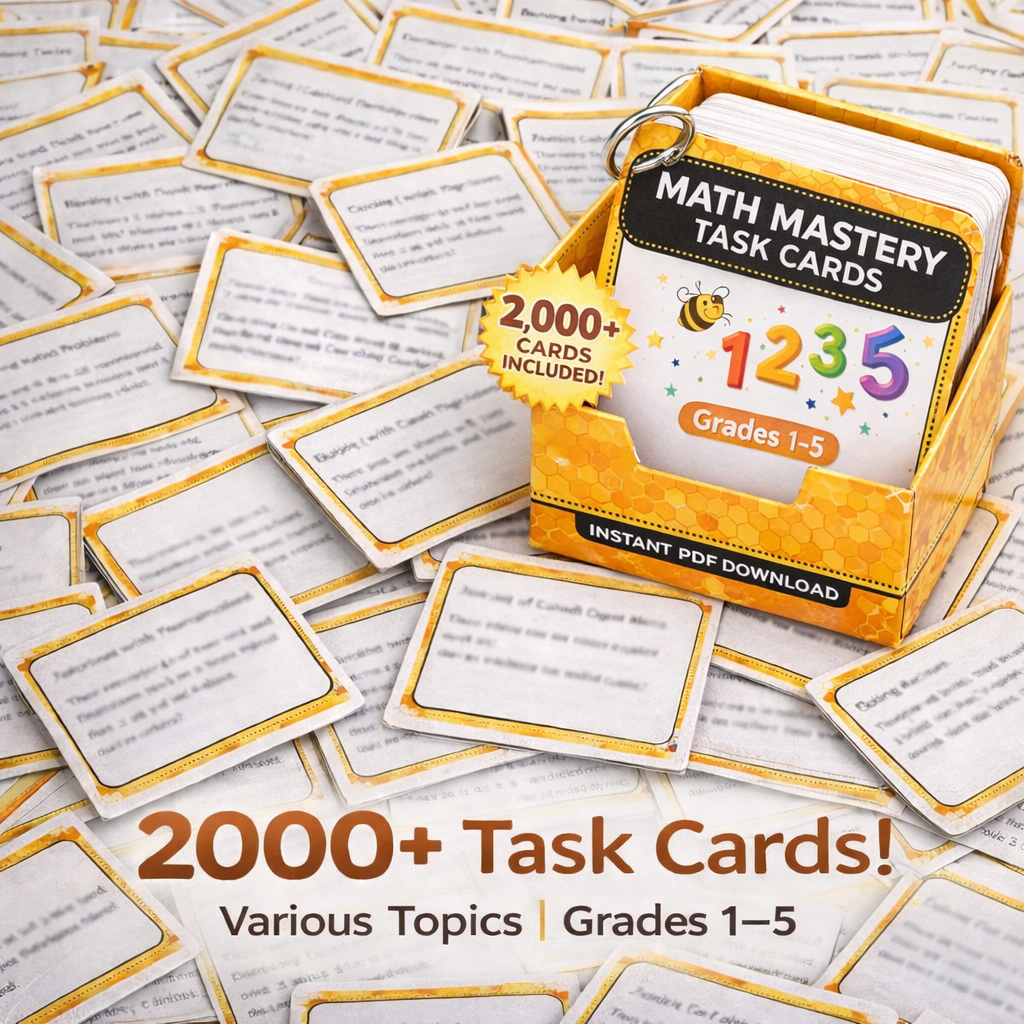 Math Mastery: The Complete Task Card Center (2000+)