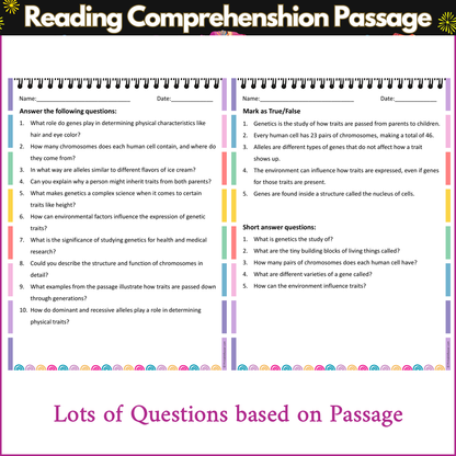 Basic Genetics | Reading Comprehension Passage and Questions