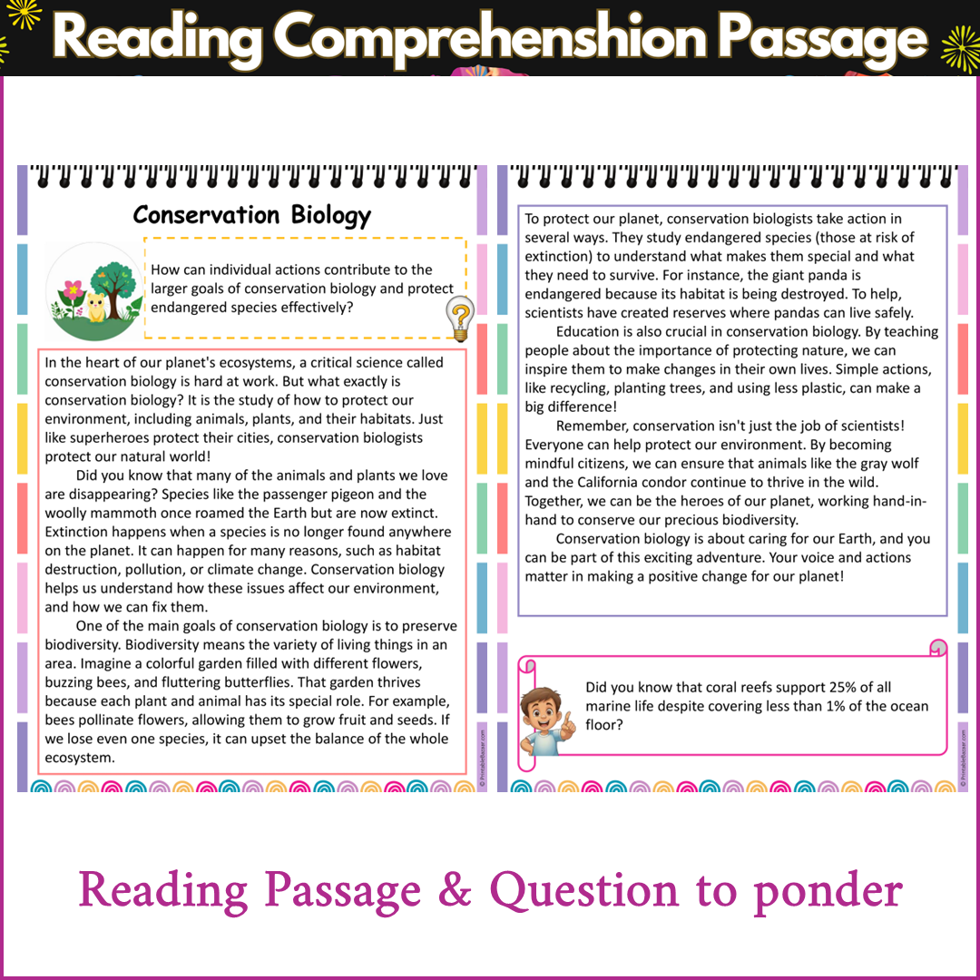 Conservation Biology | Reading Comprehension Passage and Questions