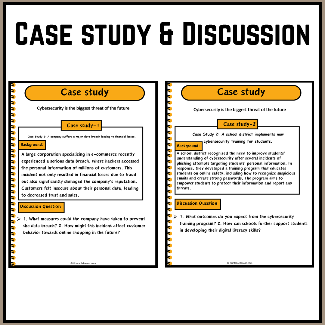 Cybersecurity is the biggest threat of the future | Debate Case Study Worksheet