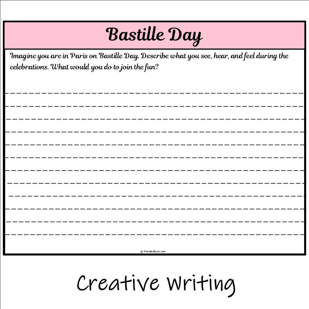 Bastille Day | Main Idea and Supporting Details Reading Passage and Questions