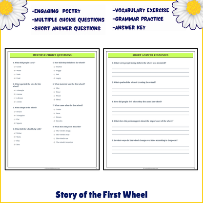 Story of the First Wheel | Poem Grammar Worksheet Printable Activity