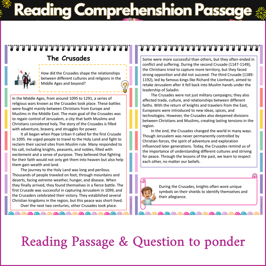 The Crusades | Reading Comprehension Passage and Questions