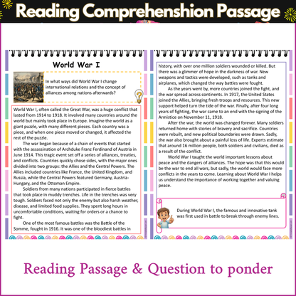 World War I | Reading Comprehension Passage and Questions