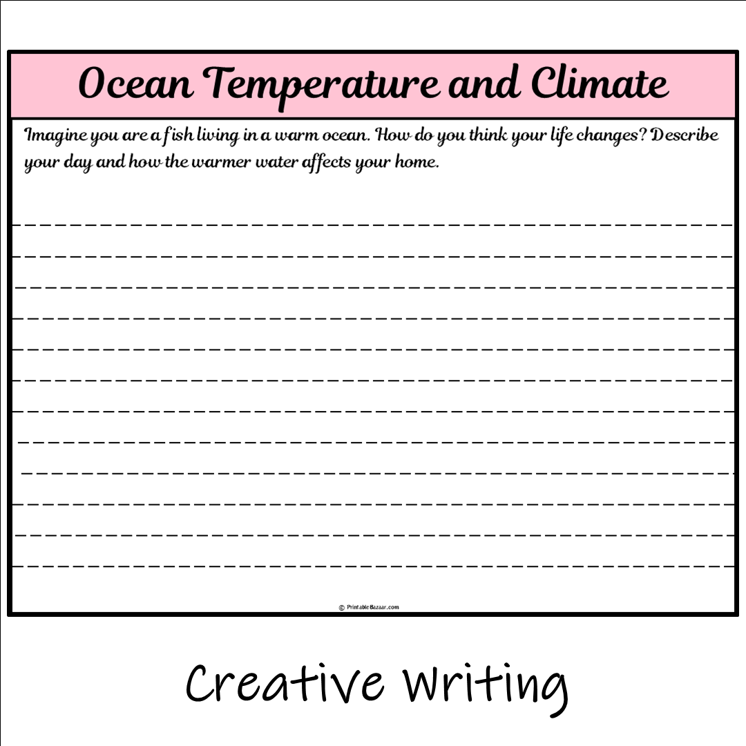 Ocean Temperature and Climate | Main Idea and Supporting Details Reading Passage and Questions