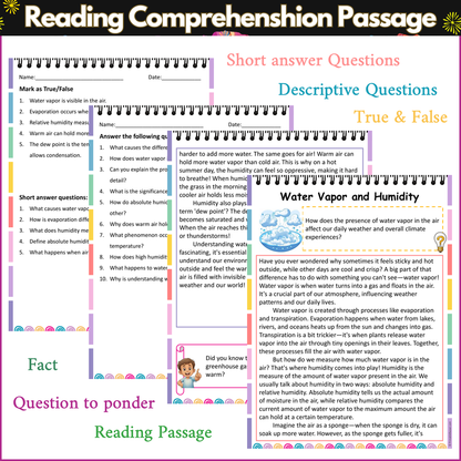 Water Vapor and Humidity | Reading Comprehension Passage and Questions