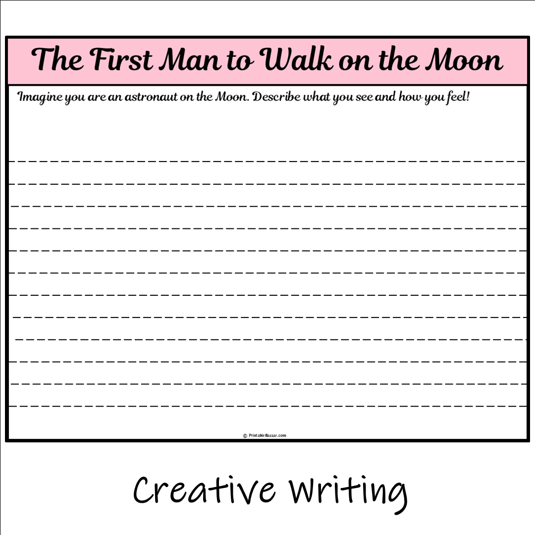 The First Man to Walk on the Moon | Main Idea and Supporting Details Reading Passage and Questions