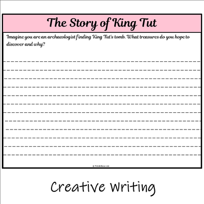 The Story of King Tut | Main Idea and Supporting Details Reading Passage and Questions