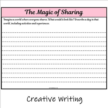 The Magic of Sharing | Main Idea and Supporting Details Reading Passage and Questions