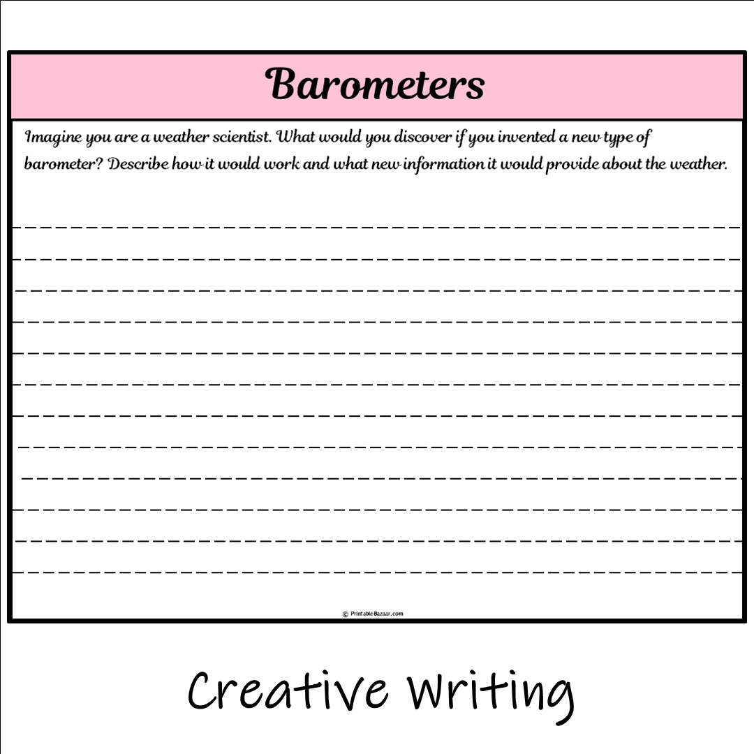 Barometers | Main Idea and Supporting Details Reading Passage and Questions
