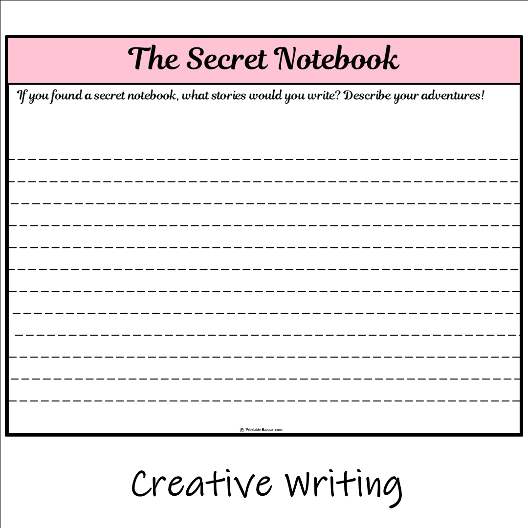 The Secret Notebook | Main Idea and Supporting Details Reading Passage and Questions