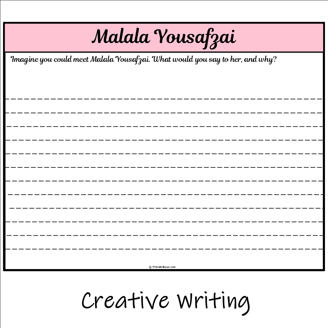 Malala Yousafzai | Main Idea and Supporting Details Reading Passage and Questions