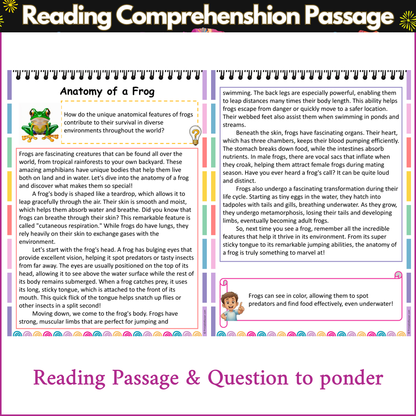 Anatomy of a Frog | Reading Comprehension Passage and Questions