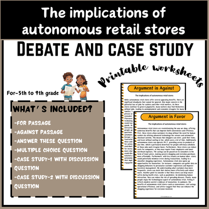 The implications of autonomous retail stores | Debate Case Study Worksheet