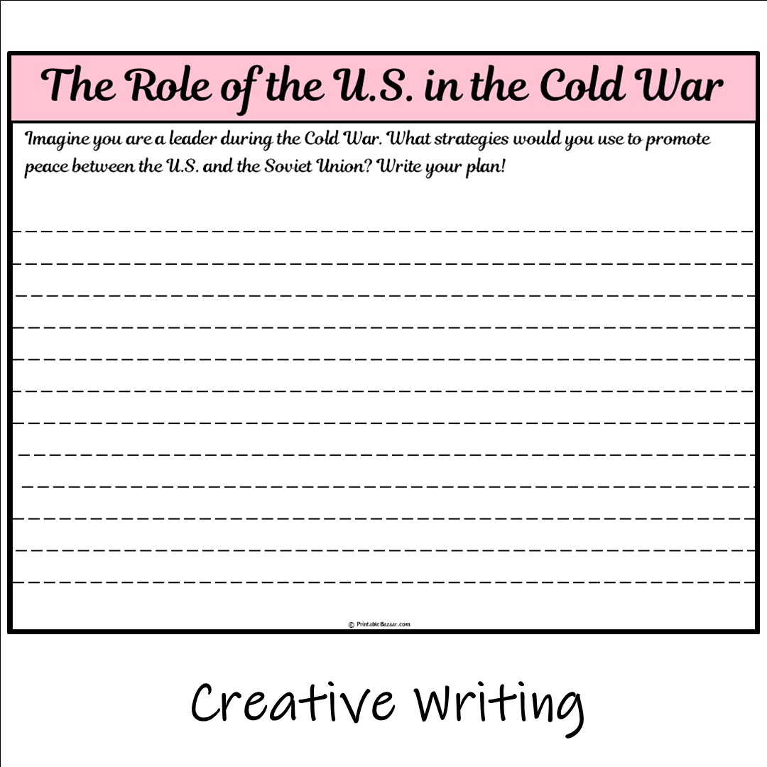 The Role of the U.S. in the Cold War | Main Idea and Supporting Details Reading Passage and Questions